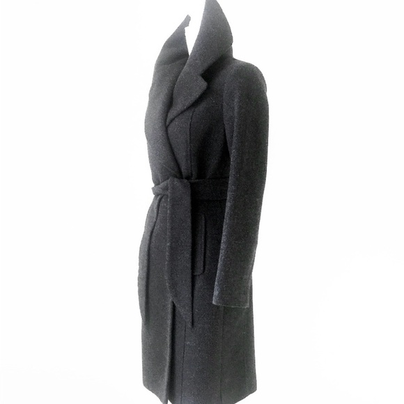 MANGO MNG SUIT wool belted tailored long coat xs - Picture 5 of 6